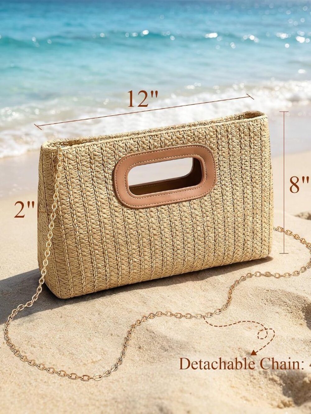 Clutch Purse for Women Evening Clutch Handbag for Wedding Party Formal Evening B - Picture 5 of 6